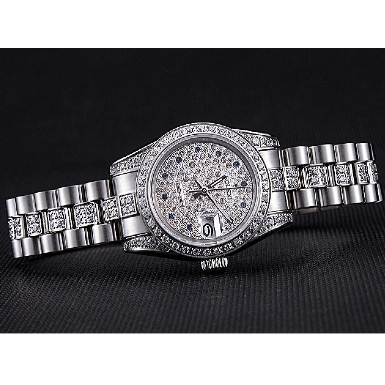 Good Copy Rolex Watches Dial Swiss 622021 Diamond Steel Stainless DateJust Rolex 0514